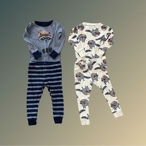 Raccoon Baby/Toddler Pajamas 18 Months